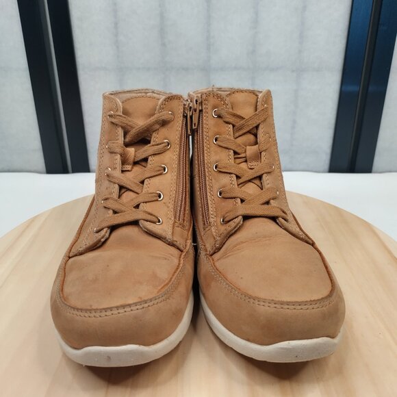 Vionic Shawna High Top Tan Comfort Weather Resistant Boots Women US 8.5 - Picture 4 of 16